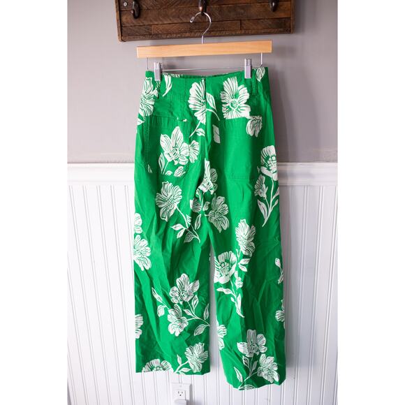 Anthropologie The Colette Cropped Wide-Leg Pants Magic Fabric Edition 29 Floral - Picture 3 of 4